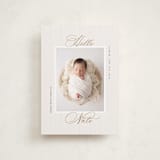"Sweet Stripes" - Birth Announcements in Sand by Gwen Bedat - Front