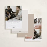 "Sweet Stripes" - Birth Announcements in Sand by Gwen Bedat - Back of Card Options