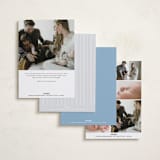 "Rayitas" - Birth Announcements in Sky by Tamara Hilje - Back of Card Options