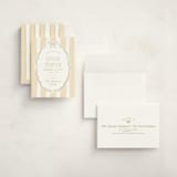 "Bow Frame" - Birth Announcements in Sage by Robert and Stella - Assembled