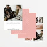 "Namely" - Birth Announcements in Blush by Sarah Brown - Back of Card Options