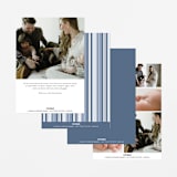 "casual hello" - Birth Announcements in Snow by Angela Marzuki - Back of Card Options