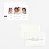 "Twinsies" - Birth Announcements in Slate by Hooray Creative - Assembled