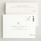 "Little Deer" - Birth Announcements in Ivory by Susan Moyal - FREE Recipient Addressing