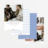 "Crest" - Birth Announcements in Sky by Corinne Malesic - Back of Card Options