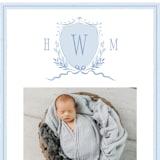 "Crest" - Birth Announcements in Sky by Corinne Malesic - Detail