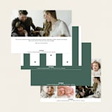 "Boldly Named" - Birth Announcements in Forest by Anna Elder - Back of Card Options