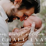 "our newest" - Birth Announcements in Powder by Abi de Leon - Detail