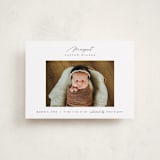 "Simply Lovely" - Birth Announcements in Pearl by Pixel and Hank - Front
