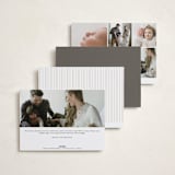 "Simply Lovely" - Birth Announcements in Pearl by Pixel and Hank - Back of Card Options