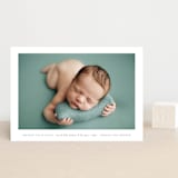 "most simple" - Birth Announcements in Warm Grey by Phrosné Barwood - Front