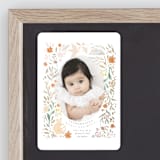 "Garden Fox" - Birth Announcements in Peach by Hannah Williams - Front