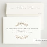 "Botanica Frame" - Birth Announcements in Vanilla by Laura Hankins - FREE Recipient Addressing