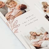 "Modern Botanica" - Birth Announcements in Rose by Oma N. Ramkhelawan - Detail