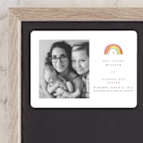 "Our Little Rainbow" - Birth Announcements in Bright by Pixel and Hank - Front