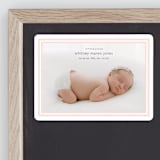 "Scalloped Border" - Birth Announcements in Baby Blush by Carolyn MacLaren - Front