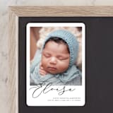 "First-Name Basis" - Birth Announcements in Onyx by Genna Blackburn - Front