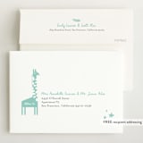 "All God's Creatures" - Birth Announcements in Narwhal by Carrie ONeal - FREE Recipient Addressing