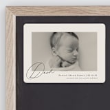 "Dashing" - Birth Announcements in Vanilla by Olivia Raufman - Front