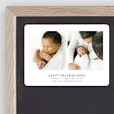 "Curator" - Birth Announcements in Denim by Megan Davis - Front