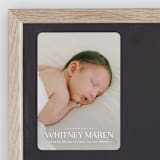 "Baby Classic" - Birth Announcements in Cloud by Carolyn MacLaren - Front