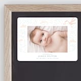 "Stork Delivery" - Birth Announcements in Blush by Hallie Fischer - Front