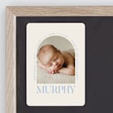 "Type Arch" - Birth Announcements in Bluebird Day by Baumbirdy - Front