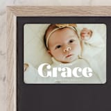 "name" - Birth Announcements in Pearl by Lori Wemple - Front