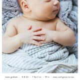 "Basic" - Birth Announcements in Onyx by Lauren Chism - Detail