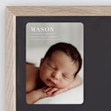 "simply named" - Birth Announcements in Snow by Sarah Curry - Front