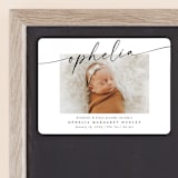 "Signature Name" - Birth Announcements in Coal by Meggy Masters - Front