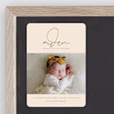 "Signature Babe" - Birth Announcements in Peach by Jessica Williams - Front