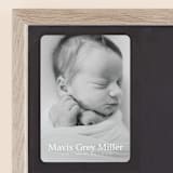 "simple in serif" - Birth Announcements in Snow by Bramble Studio - Front