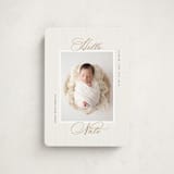 "Sweet Stripes" - Birth Announcements in Sand by Gwen Bedat - Front