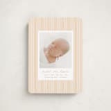 "patterned stripes" - Birth Announcements in Blush by Ellen Schlegelmilch - Front