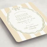 "Bow Frame" - Birth Announcements in Sage by Robert and Stella - Detail