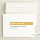 "Magazine Block" - Birth Announcements in Marigold by Maria Hilas-Louie - FREE Recipient Addressing