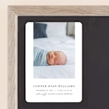 "Dreamer" - Birth Announcements in Onyx by Pixel and Hank - Front