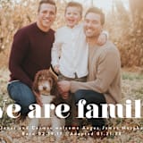 "We Are Family" - Birth Announcements in Cotton by Corinne Malesic - Detail