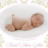 "Cottagecore" - Birth Announcements in Cotton Candy by Creo Study - Detail