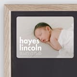 "Hayes" - Birth Announcements in Cloud by Ellen Schlegelmilch - Front