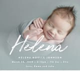 "Helena" - Birth Announcements in Pearl by Lisa Assenmacher - Detail
