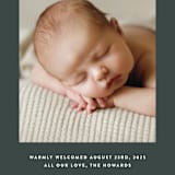 "headline" - Birth Announcements in Hunter by JoAnn Jinks - Detail