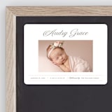"Elegance" - Birth Announcements in Peony by Pixel and Hank - Front