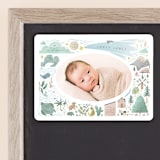 "A Wonderful World" - Birth Announcements in Blue Jay by Grae - Front