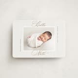 "Sweet Stripes" - Birth Announcements in Sand by Gwen Bedat - Front