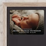 "refined" - Birth Announcements in Powder by Melissa Egan of Pistols - Front