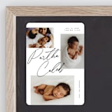 "Scattered Trio" - Birth Announcements in Charcoal by Michelle Taylor - Front