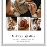 "Classy frame" - Birth Announcements in Cotton by Stacey Meacham - Detail