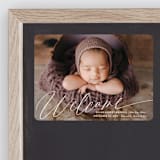 "Swoop" - Birth Announcements in Cloud by Jackie Crawford - Front